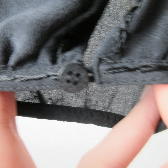 Soft Surroundings Pleated Long Sleeve Tunic Size M Black - Picture 5 of 11